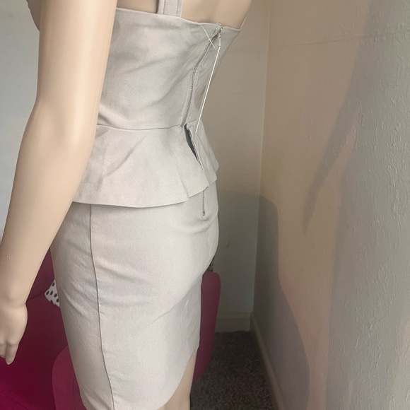 Shoulder strap mini dress in cream ☕️ - Picture 4 of 6